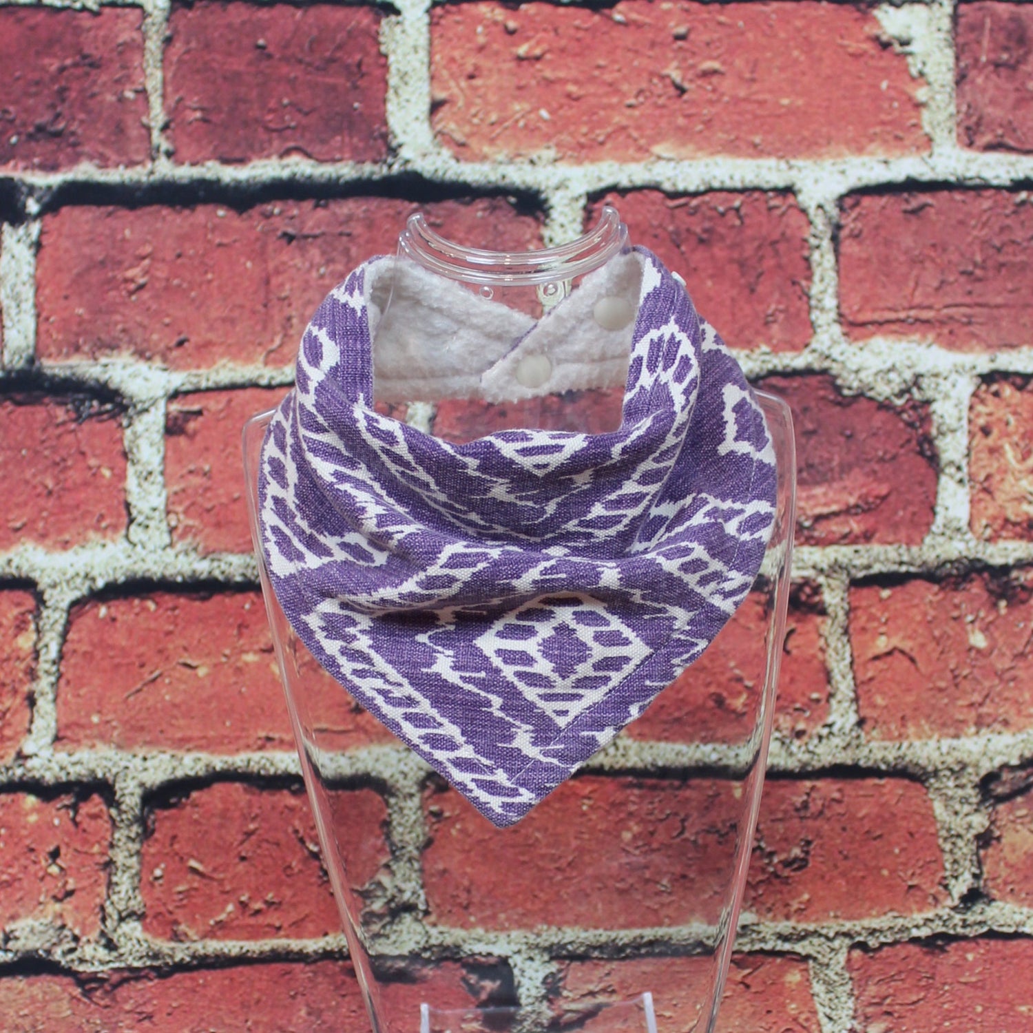 Purple Southern Bandana Bib