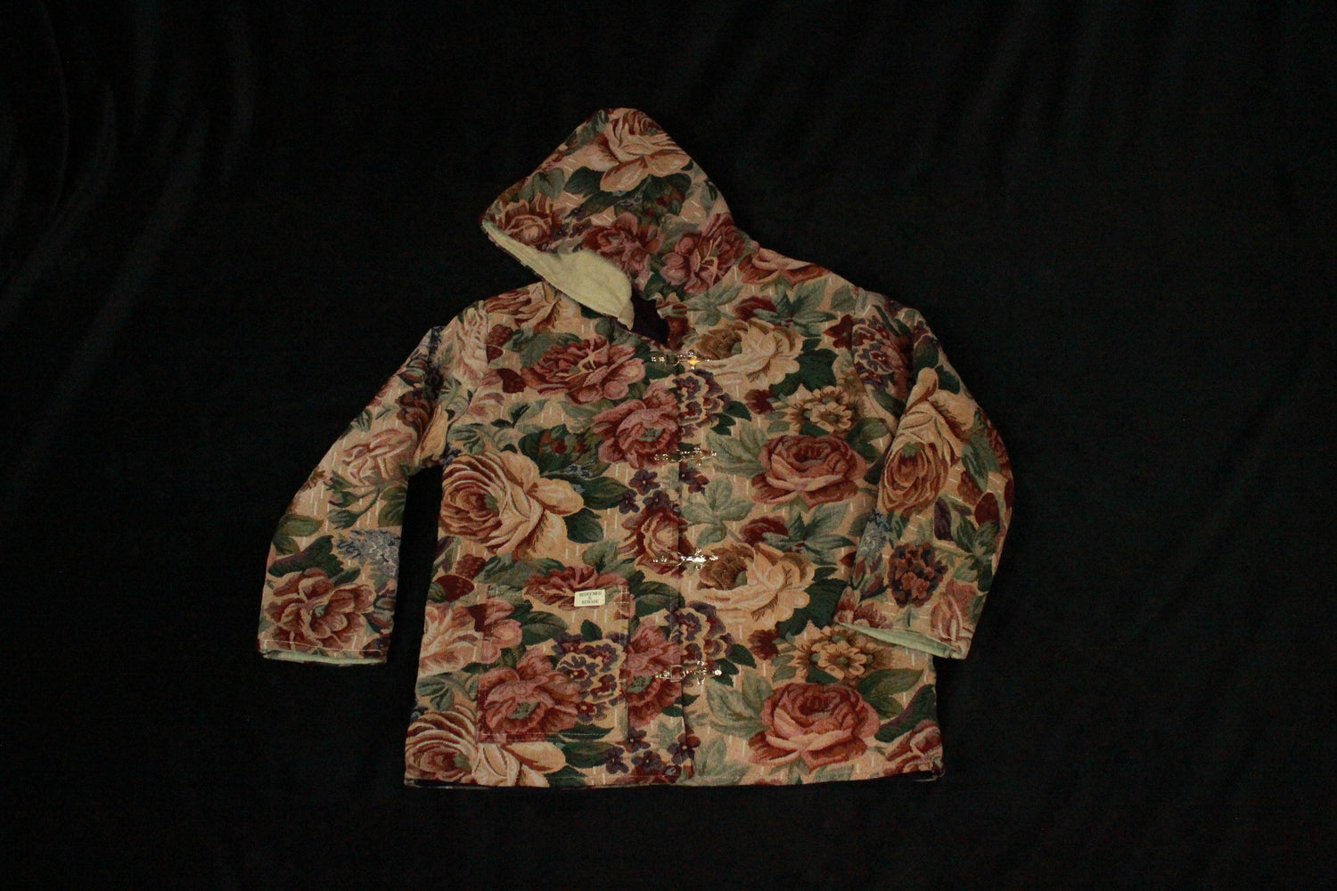 S/M/L - Vintage Floral Quilted Jacket Adult - Peru