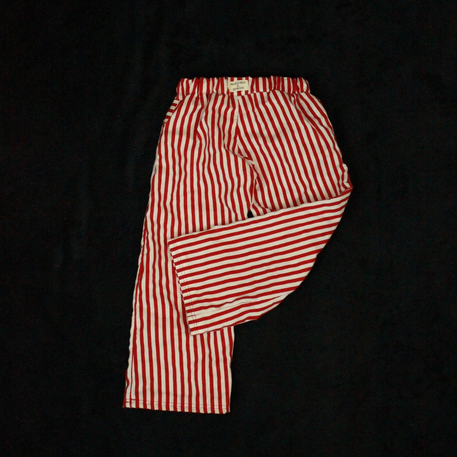 4T - Red Cabana Palazzo Pants, Wide Leg