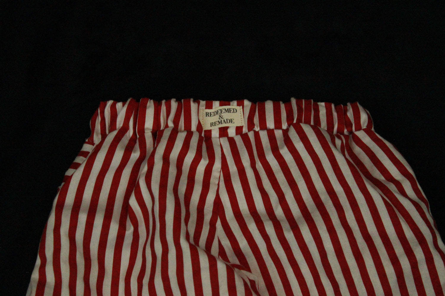 4T - Red Cabana Palazzo Pants, Wide Leg