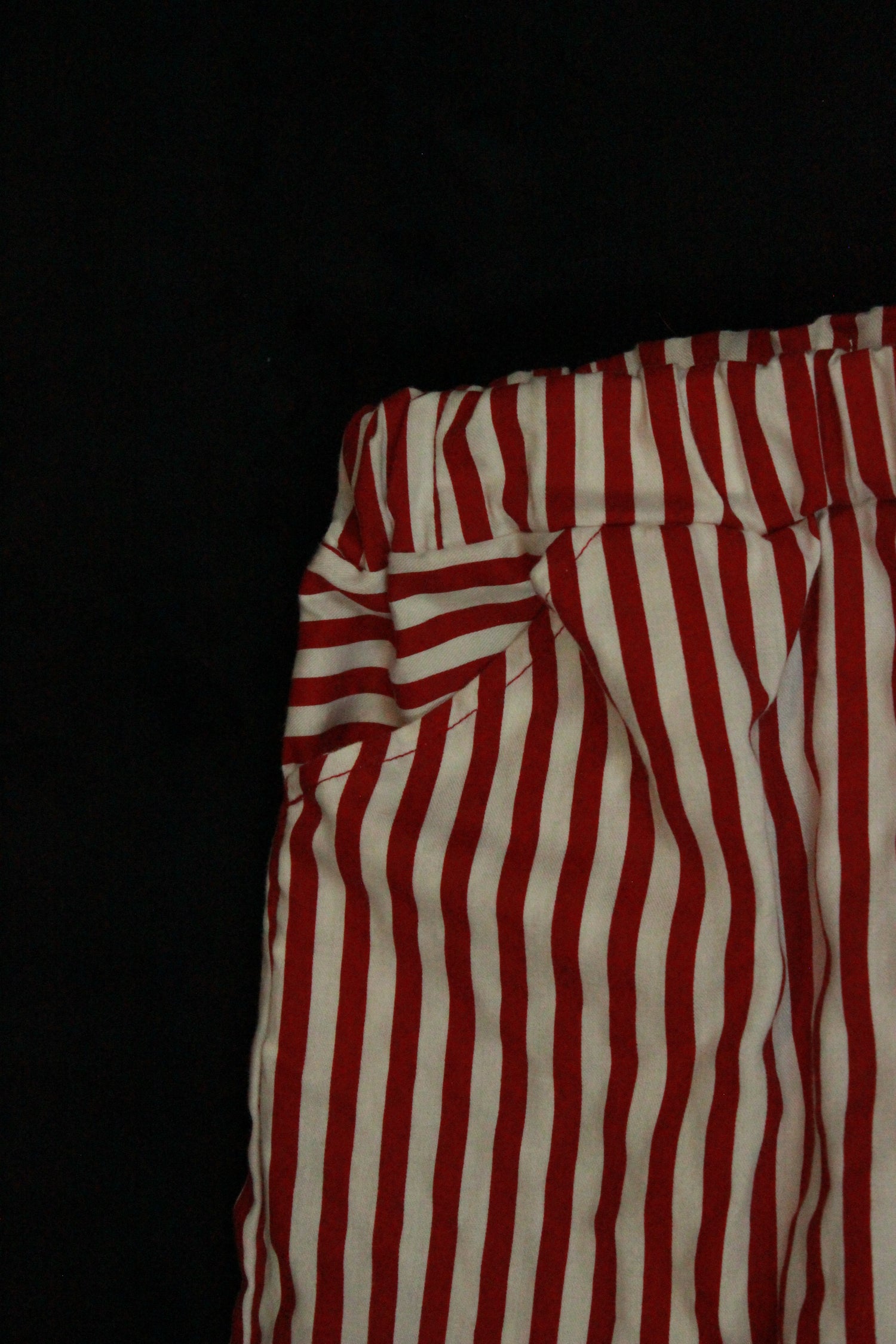 4T - Red Cabana Palazzo Pants, Wide Leg