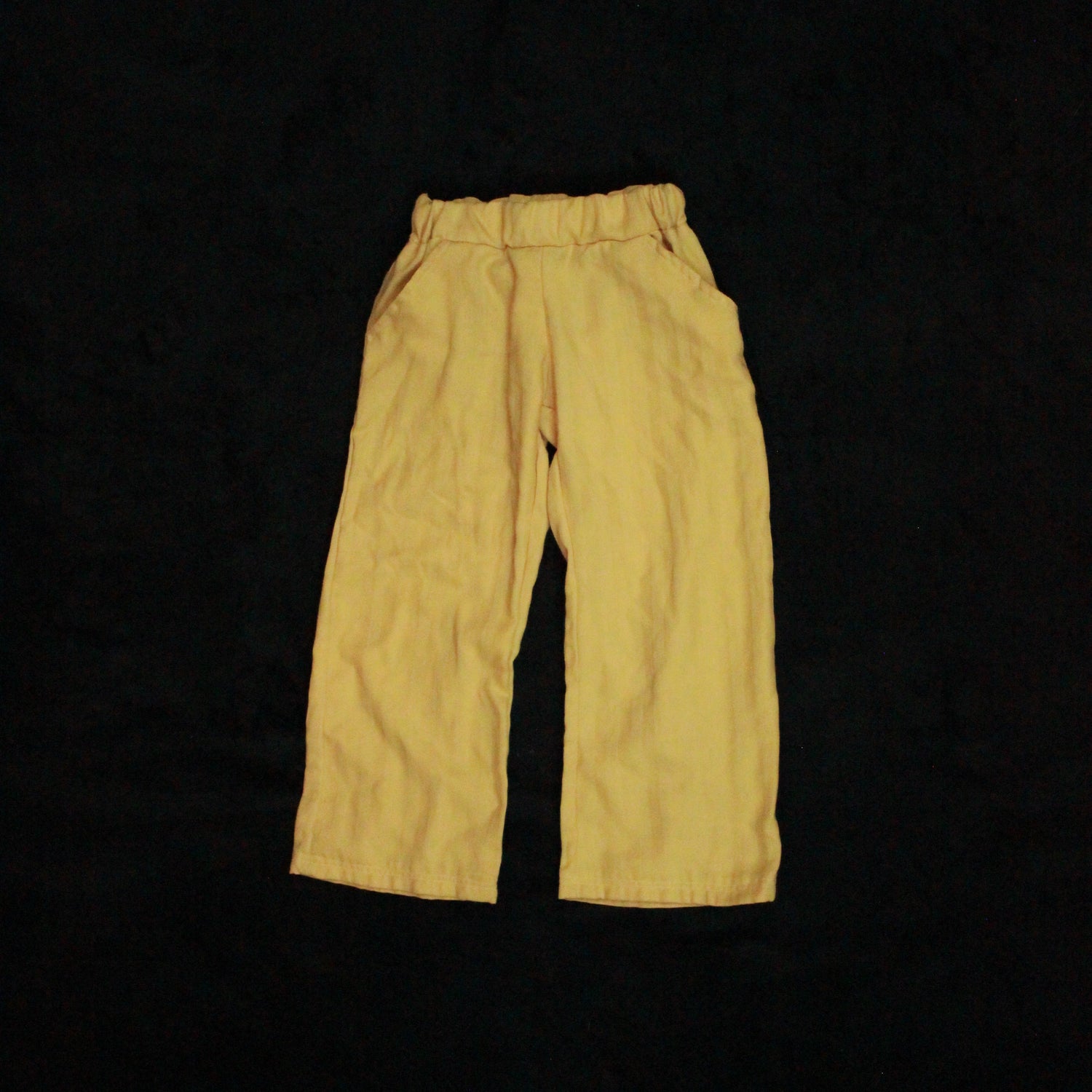 3T - Gold Palazzo Pants, Wide Leg