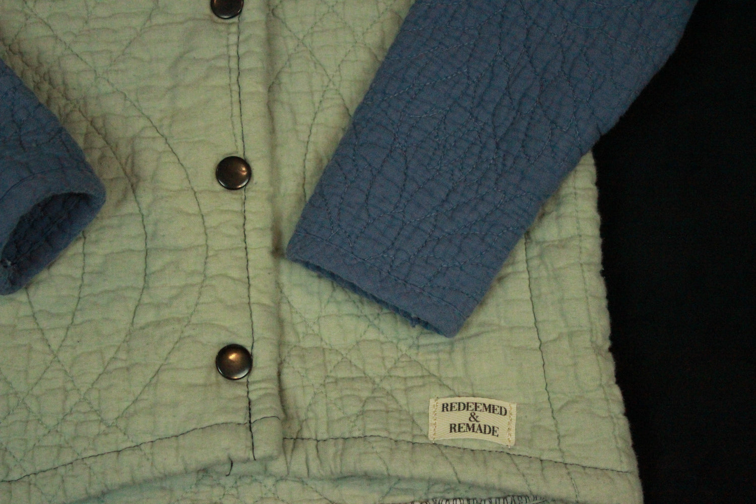 18m/4T - Green Colorblock Quilted Jacket Kids