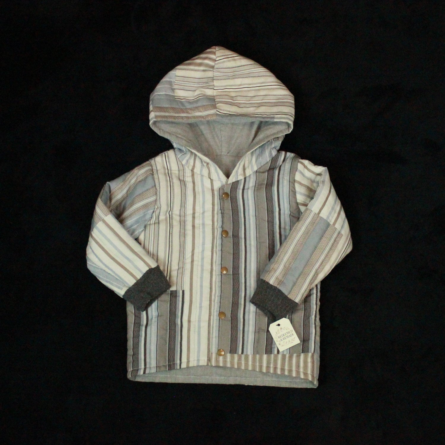 4T - Blue Patchwork Quilted Jacket