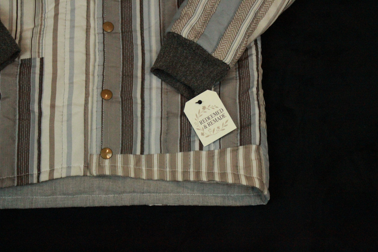 4T - Blue Patchwork Quilted Jacket