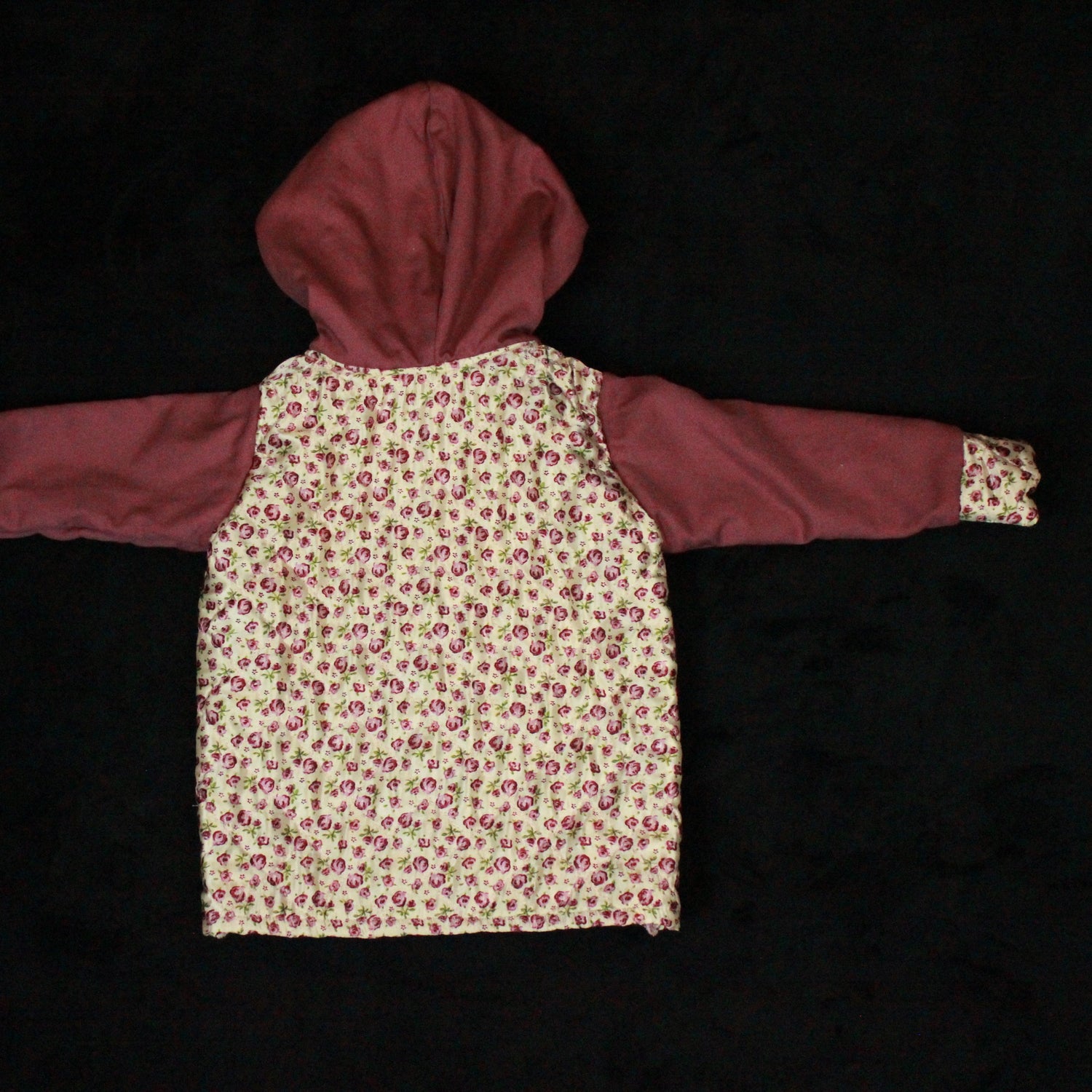 2T - Silky Mauve Floral Quilted Jacket Kids
