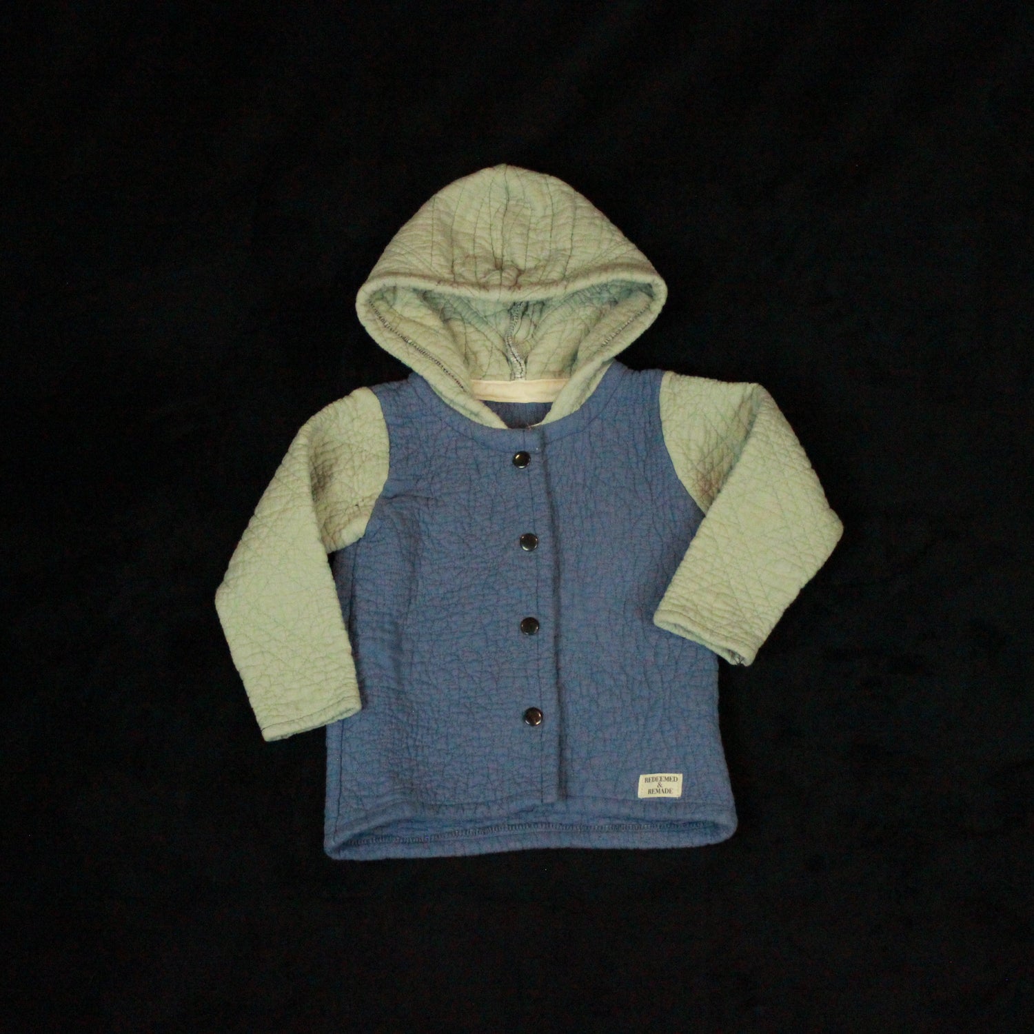 18m/4T - Blue Colorblock Quilted Jacket Kids