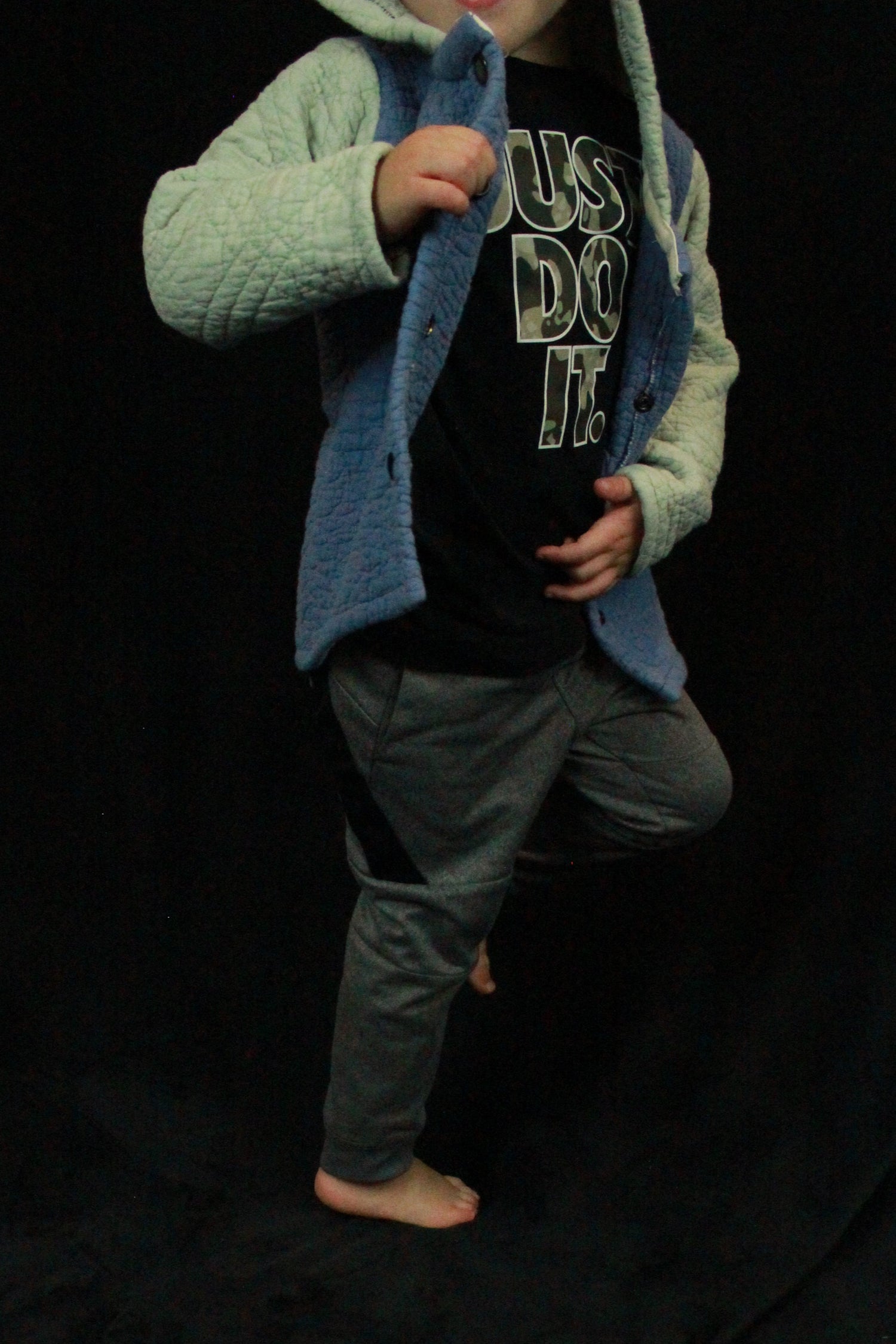 18m/4T - Blue Colorblock Quilted Jacket Kids