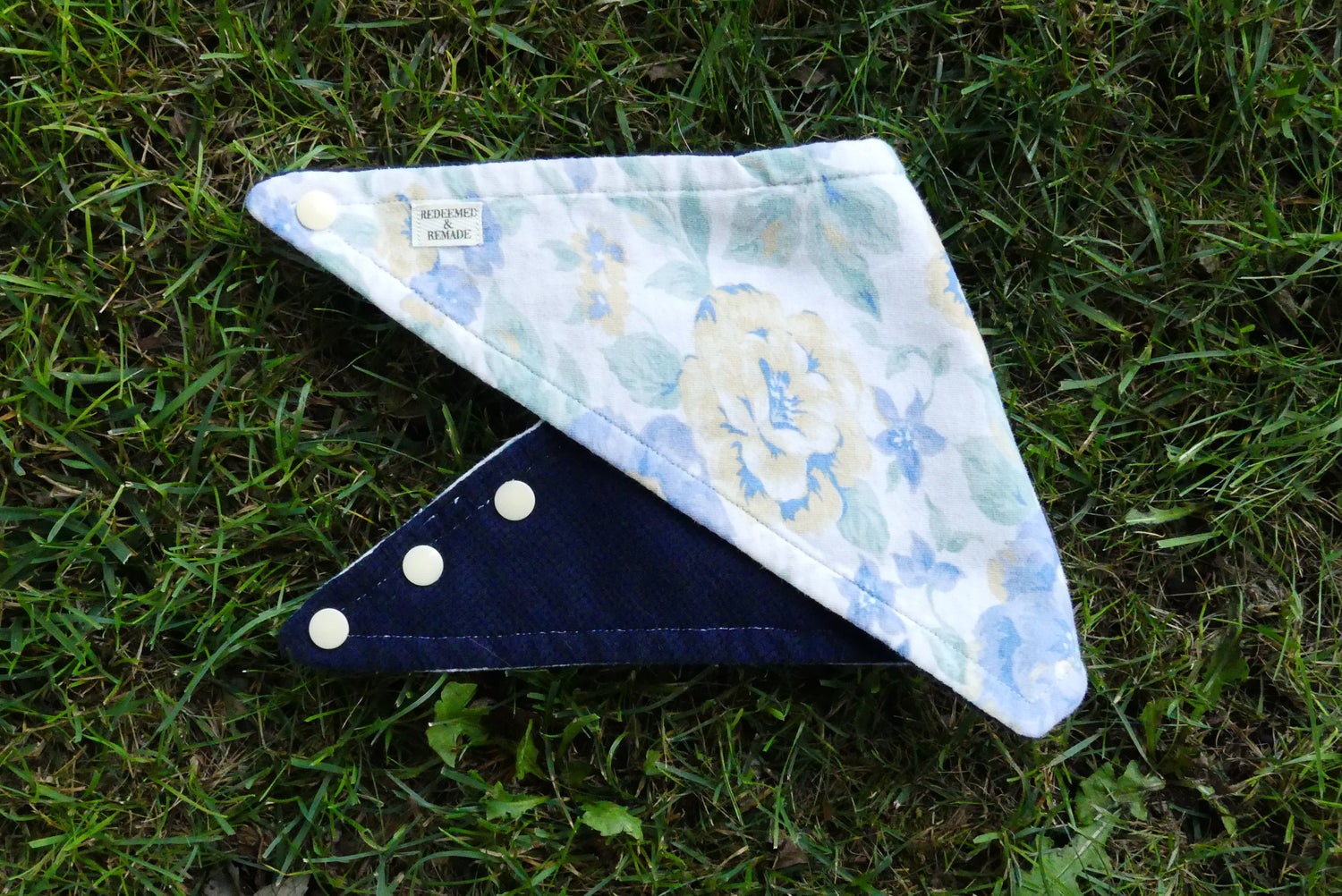 Vintage Floral Bandana Bib
