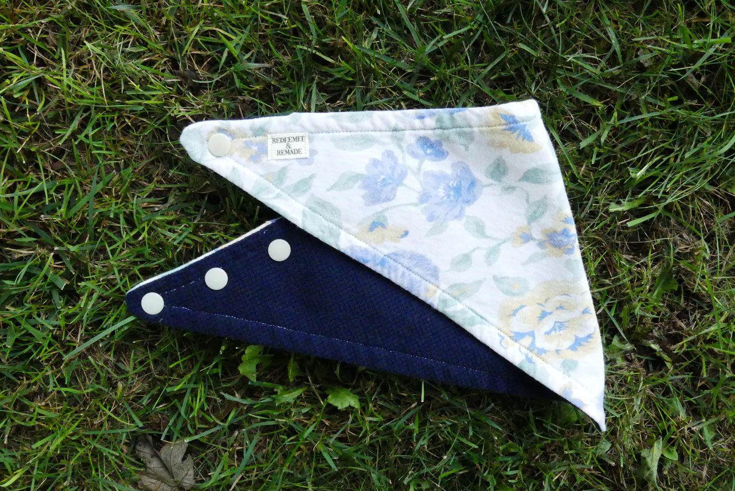 Vintage Floral Bandana Bib